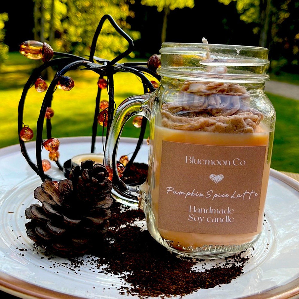 Pumpkin spice latte candle